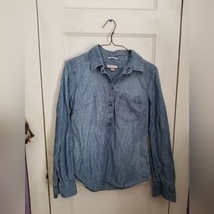 Merona Women's Denim Button Up Shirt